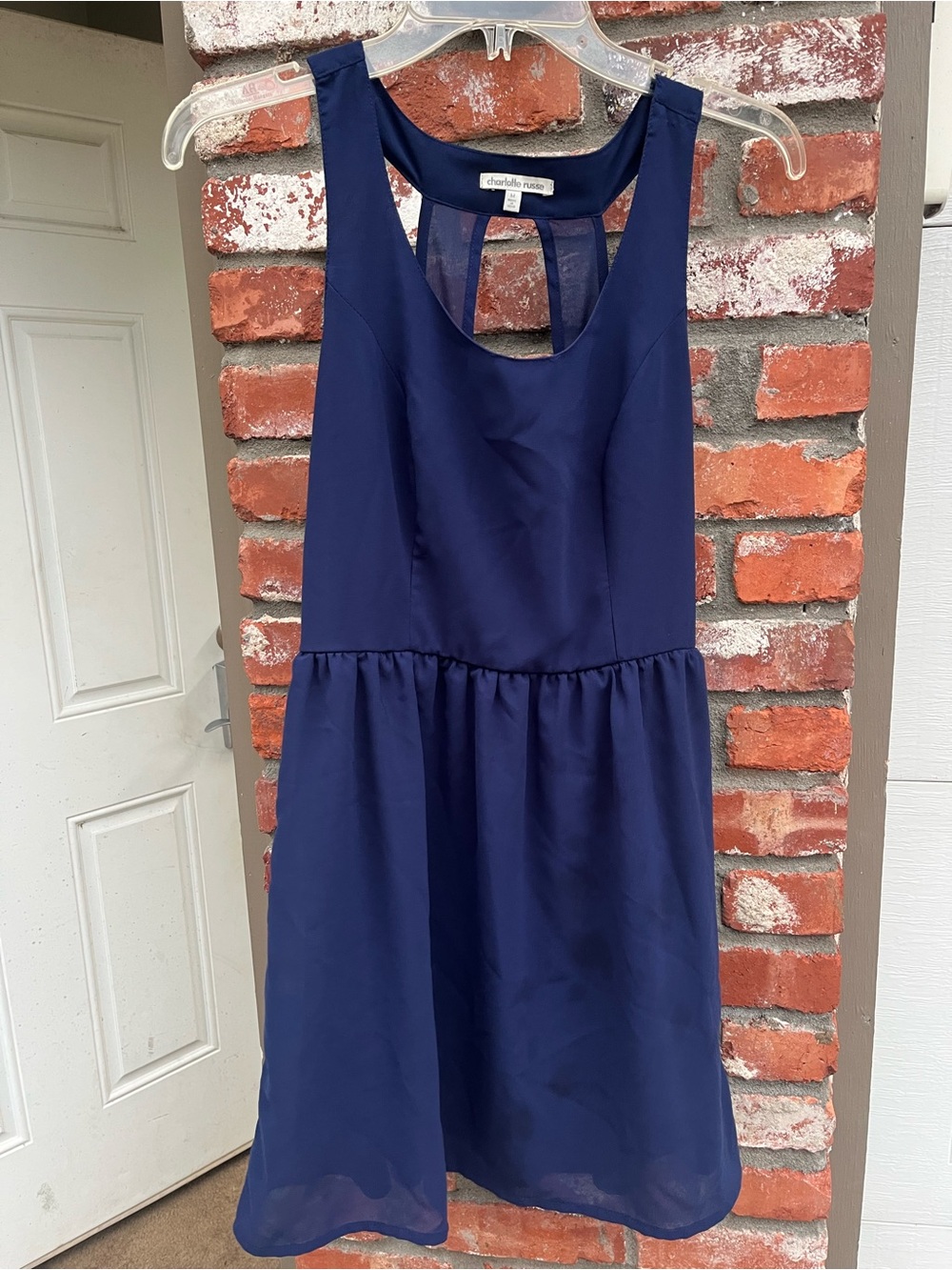 Charlotte Russe Navy Sleeveless Dress